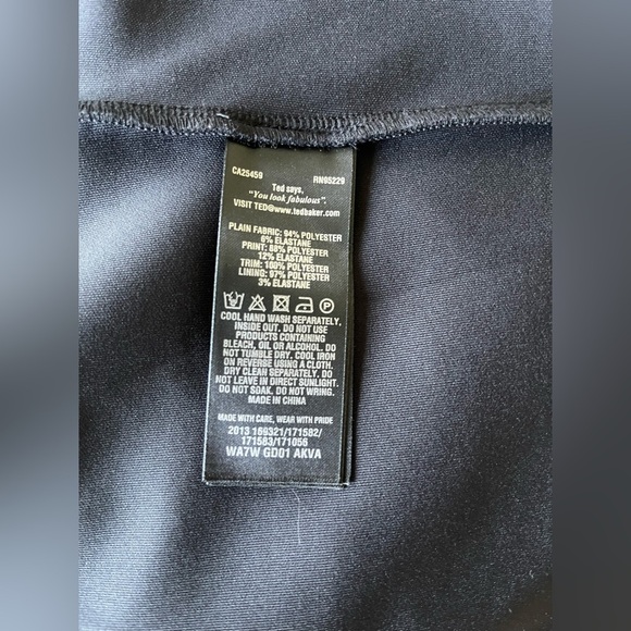 Ted Baker London Floral Crossback Strap Bodycon Midi DressSize 0 - Picture 7 of 12